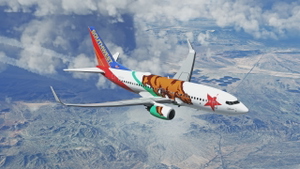 Southwest "California One" [8K] - PMDG 737-700 thumbnail 4
