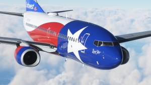 Southwest "Lone Star One" (New Tail) [8K] - PMDG 737-700 thumbnail 4