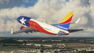 Southwest "Lone Star One" (New Tail) [8K] - PMDG 737-700 thumbnail 2