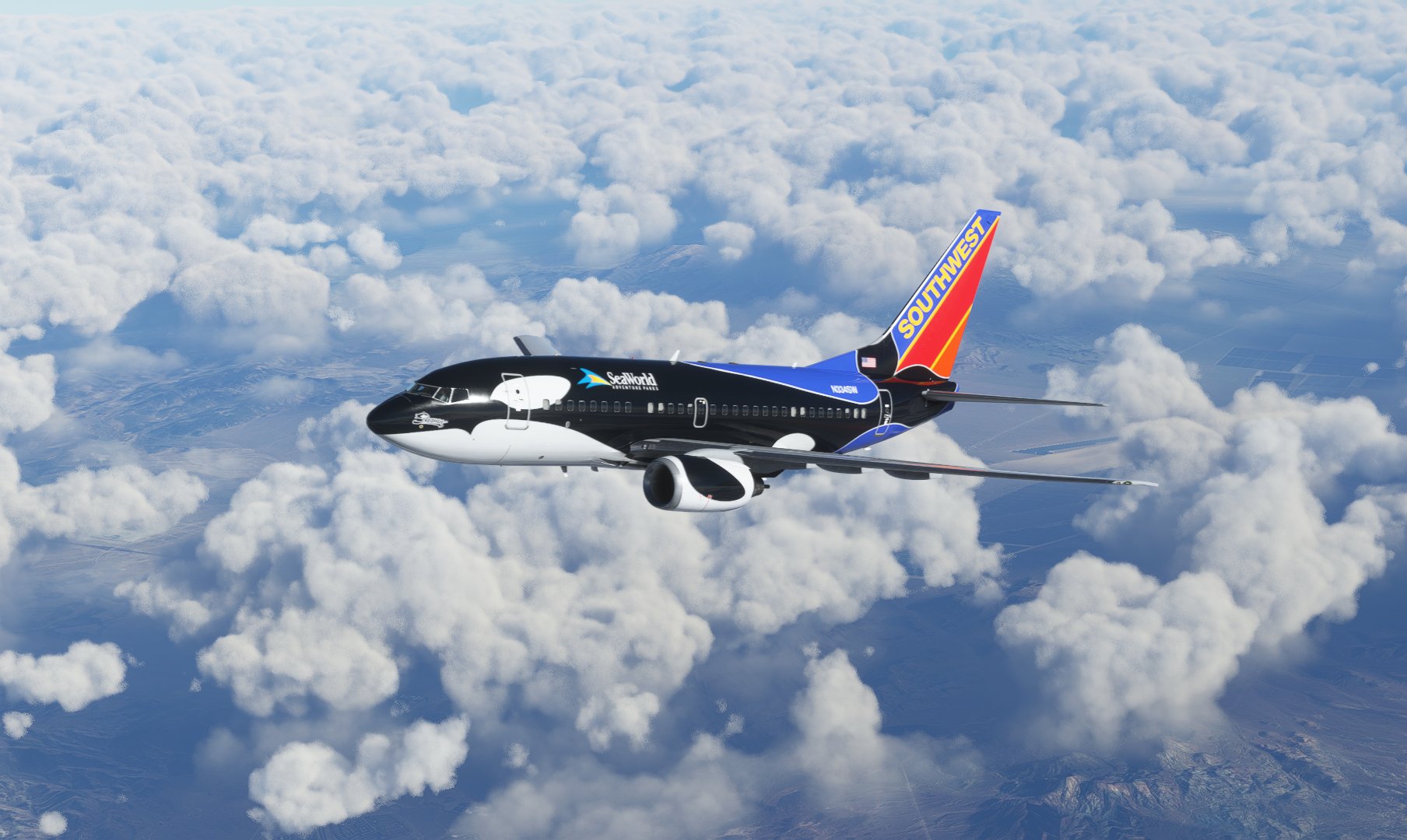 Southwest Shamu One (N334SW) PMDG Boeing 737-600 - 8K - Image 1