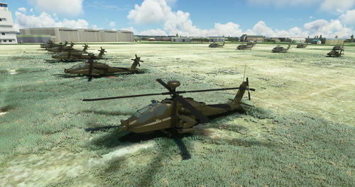 Static helicopters on Illesheim Airfield (possible addon airfield?)