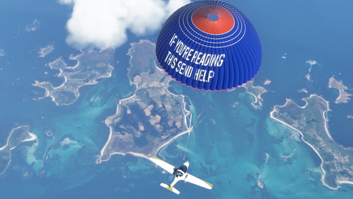 Sting S4 "Send Help" Chute Replacement Texture - FSReborn