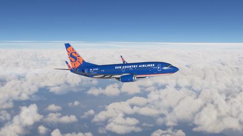 Sun Country N711SY (Old Livery) PMDG Boeing 737-700 - 8K