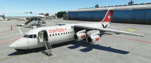 SWISS BAe 146-300 + AVRO RJ100 "HB-IXQ" (4K) Matt Exterior + Interior thumbnail 2