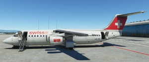 SWISS BAe 146-300 + AVRO RJ100 "HB-IXQ" (4K) Matt Exterior + Interior thumbnail 4