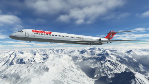 Swissair MD-81 HB-ISX circa 1995 (MD-82 model)