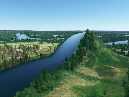 Szczecin's rivers elevation correction
