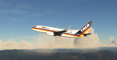 TACA "1966 livery" PMDG B737-700 Scimitar winglets