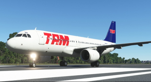 TAM (Retro/Blue Tail) | PT-MZA | Fenix A320 | 8K Resolution