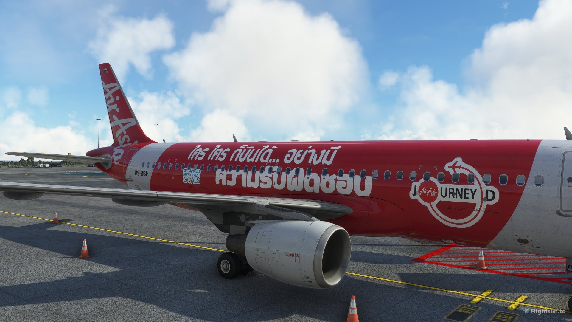 Thai AirAsia HS-BBH for Microsoft Flight Simulator | MSFS