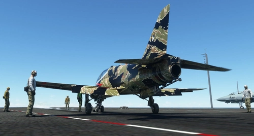 Tiger stripe livery for Indiafoxecho's T-45C Goshawk