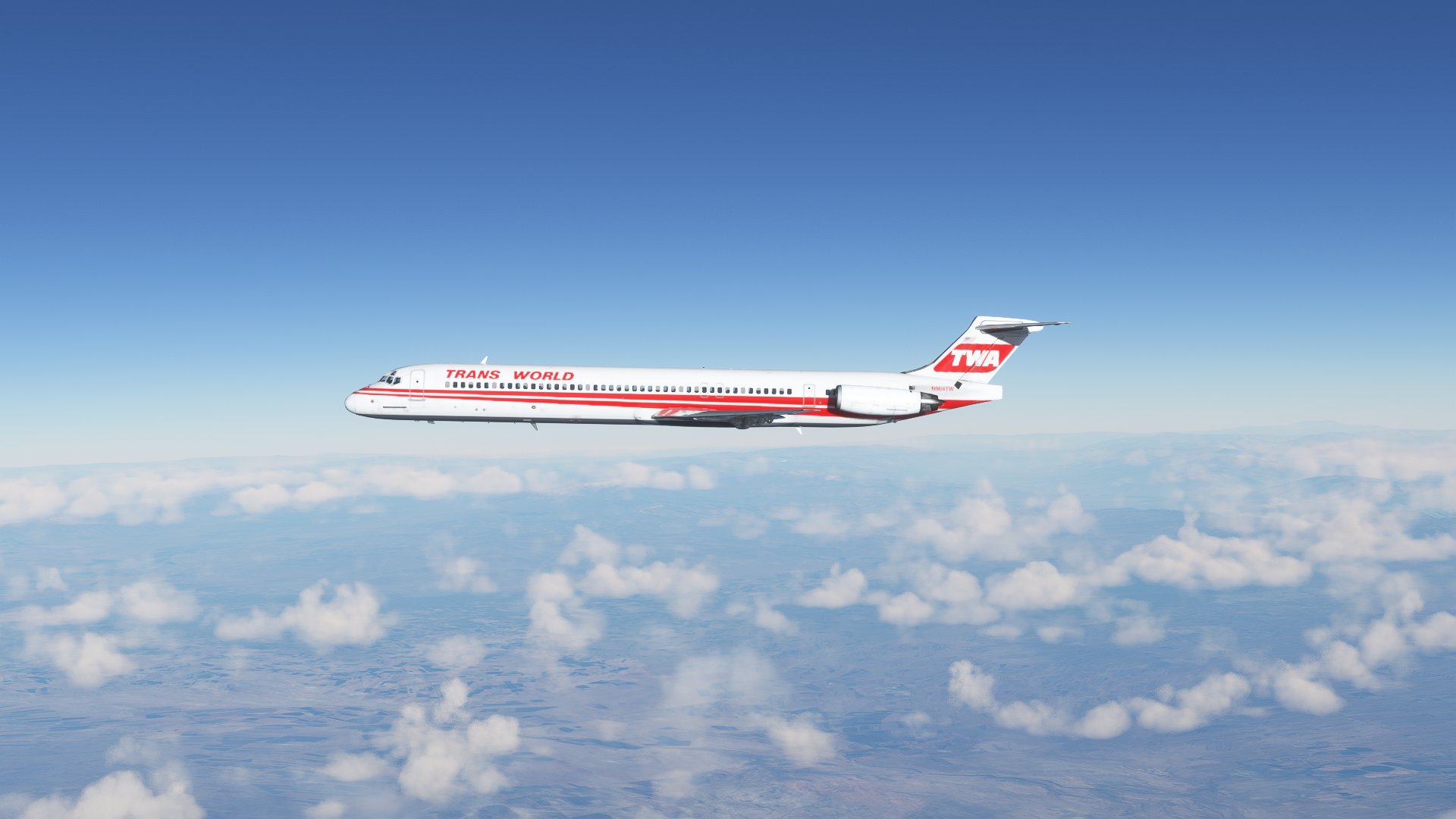 TWA N904TW Fly The Maddog X MD83 - 8K - Image 1