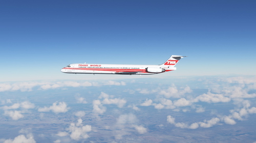 TWA N904TW Fly The Maddog X MD83 - 8K
