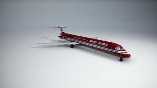 TWA Wings of Pride N948TW MD-82  Fly The Maddog X