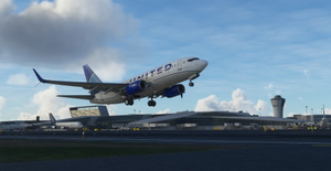 United Airlines "2019 livery" "N24706" PMDG B737-700 Scimitar winglets thumbnail 10