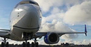 United Airlines "2019 livery" "N24706" PMDG B737-700 Scimitar winglets thumbnail 4