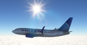 United Airlines "2019 livery" "N24706" PMDG B737-700 Scimitar winglets thumbnail 14