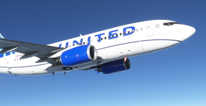 United Airlines "2019 livery" "N24706" PMDG B737-700 Scimitar winglets thumbnail 15