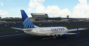 United Airlines "2019 livery" "N24706" PMDG B737-700 Scimitar winglets thumbnail 6