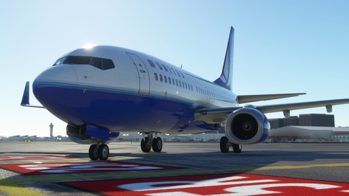 United Airlines Blue Tulip - PMDG 737-700