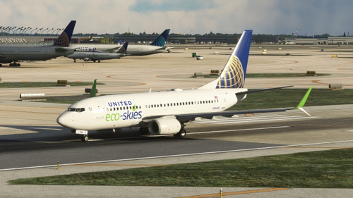 United "Eco-Skies" [8K] - PMDG 737-700