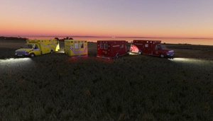 US Emergency Vehicle Pack Low Poly thumbnail 3