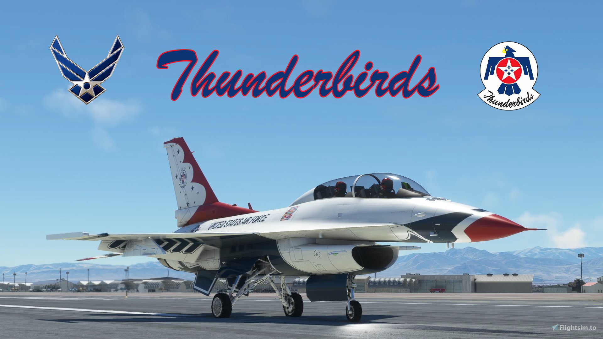 USAF Thunderbirds F-16D Number 8 for Microsoft Flight