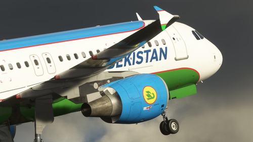 Uzbekistan Airways [8K & 4K] UK32020 - Fenix A320