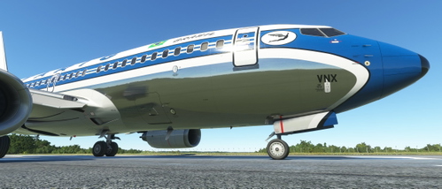 VARIG Brasil PP-VNX Vintage (737-300 fictional) PMDG 737-700 Livery 1.0