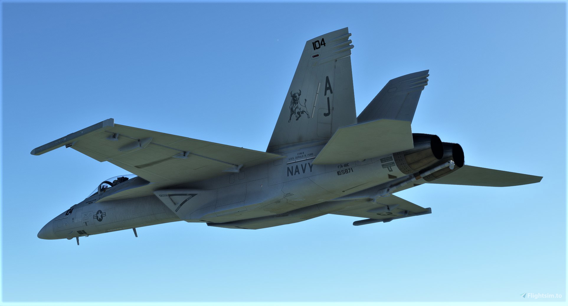 VFA-37 Ragin' Bulls Package - Asobo F/A-18E (CAG and Line Jets