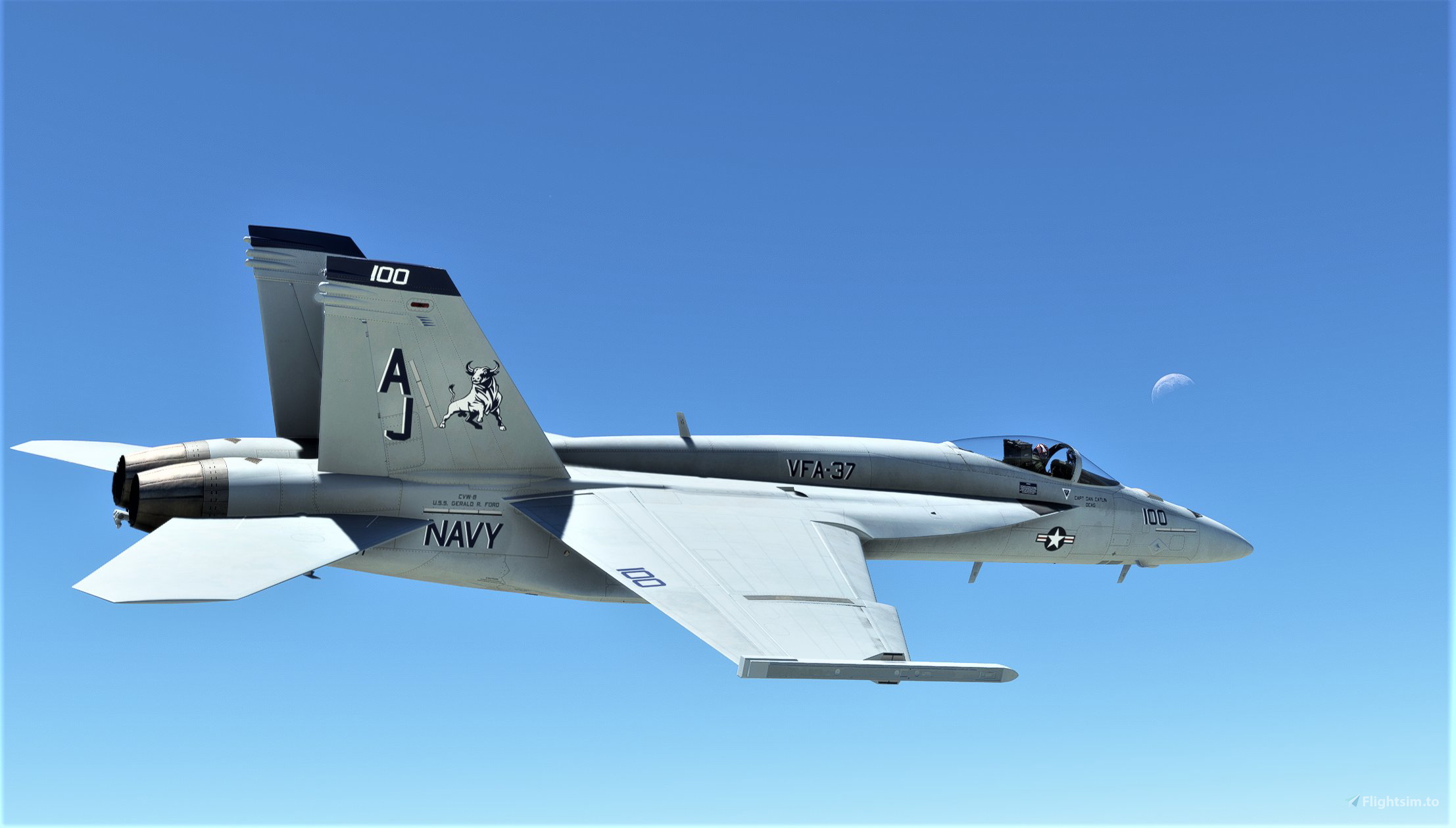 VFA-37 Ragin' Bulls Package - Asobo F/A-18E (CAG and Line Jets