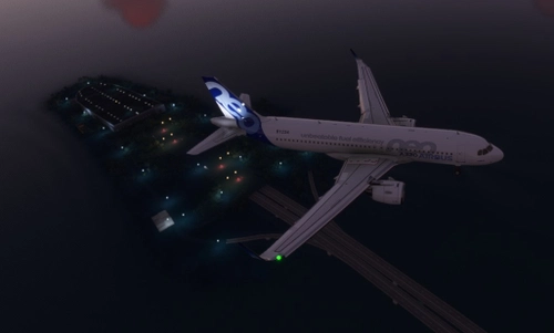 VHHH Hong Kong Intl Airport at CLK landing from south-west