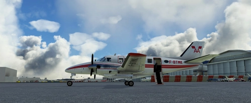 Virtualcol Beech 99 F-BTMK "Air Alpes 1975" 