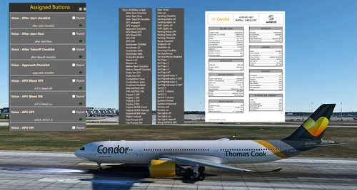 Voice controlled Headwind A330Neo with integrated Voice Checklists (Condor) - (for AAO)