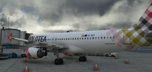 Volotea Airlines A320 Fenix A320 Livery with cabin details. thumbnail 3