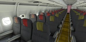 Volotea Airlines A320 Fenix A320 Livery with cabin details. thumbnail 6