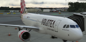 Volotea Airlines A320 Fenix A320 Livery with cabin details. thumbnail 4