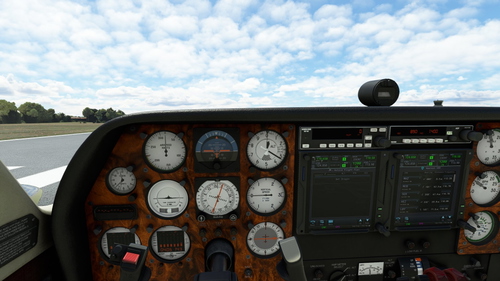 Walnut Cockpit Panel for the Milviz Cessna 310R.