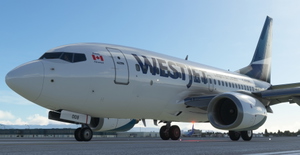 WestJet "2018 livery" "C-FZWS" PMDG B737-600 thumbnail 5