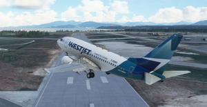 WestJet "2018 livery" "C-FZWS" PMDG B737-600 thumbnail 7