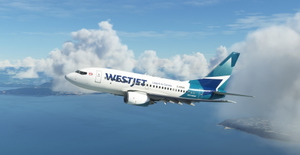 WestJet "2018 livery" "C-FZWS" PMDG B737-600 thumbnail 1