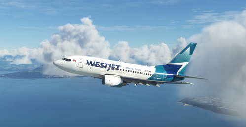 WestJet "2018 livery" "C-FZWS" PMDG B737-600