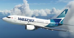 WestJet "2018 livery" "C-FZWS" PMDG B737-600 thumbnail 10