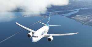 WestJet "2018 livery" "C-FZWS" PMDG B737-600 thumbnail 11