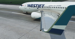 WestJet "2018 livery" "C-GWCM" PMDG B737-700 thumbnail 4