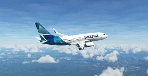 WestJet "2018 livery" "C-GWCM" PMDG B737-700