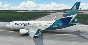 WestJet "2018 livery" "C-GWCM" PMDG B737-700 thumbnail 2