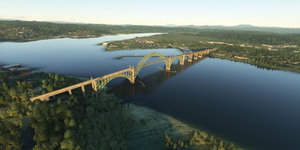 Yaquina Bay Bridge Newport OR thumbnail 5