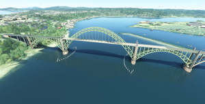Yaquina Bay Bridge Newport OR thumbnail 2