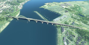 Yaquina Bay Bridge Newport OR thumbnail 1